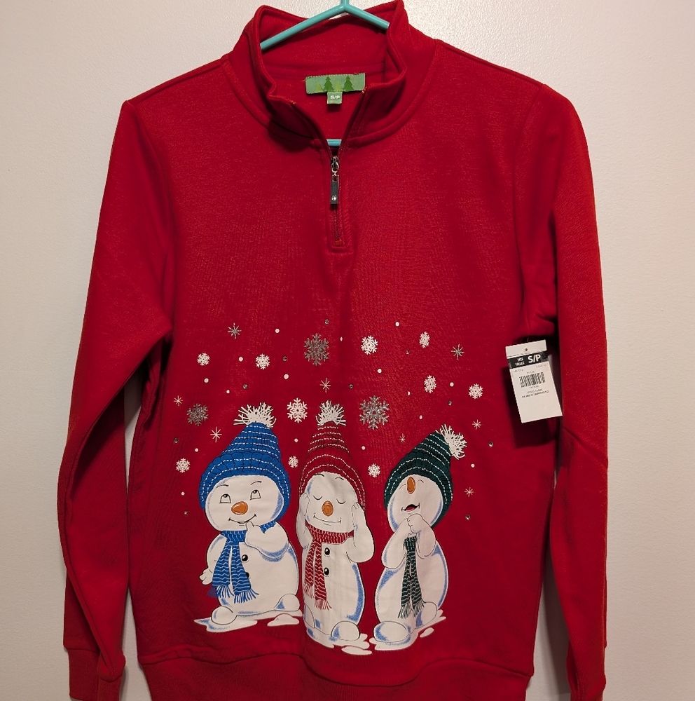Womens Sweetshirt Holiday Brand New with tag Size SP